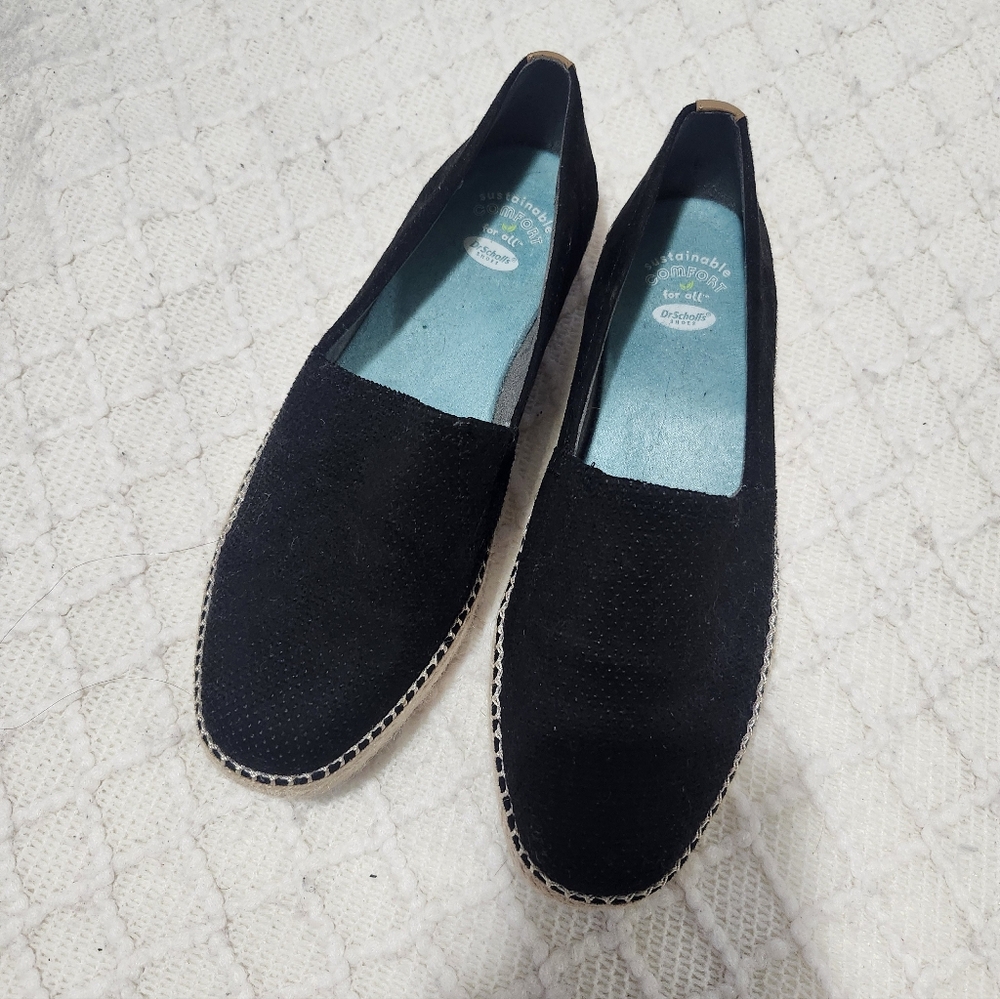 Dr Scholl's Black Slip-On Espadrilles